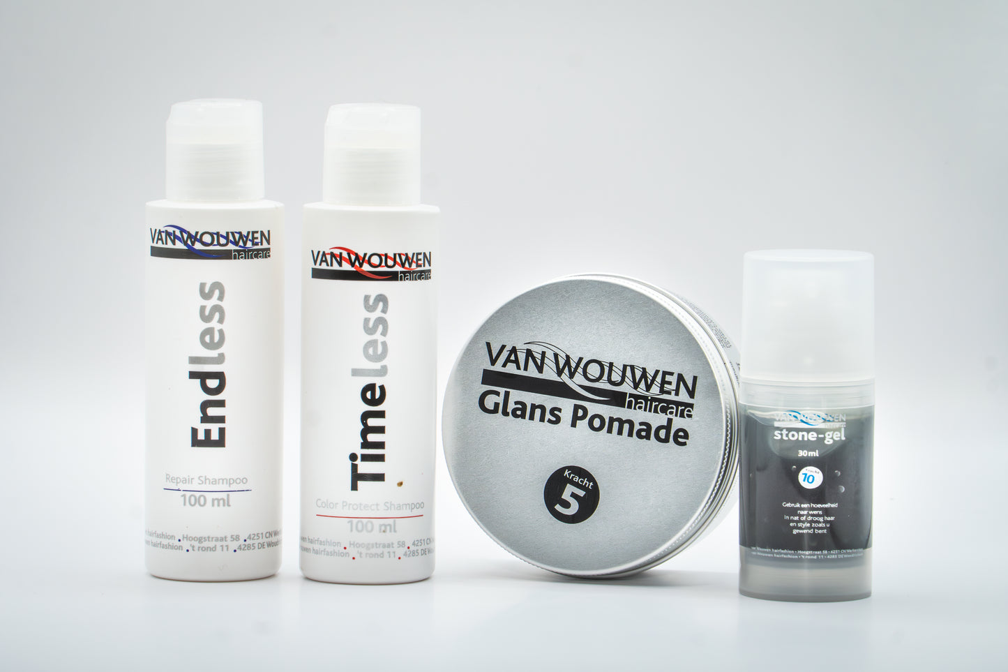 Van Wouwen Haircare Stone Gel Mini - styling - Extra Stevig Kracht 10